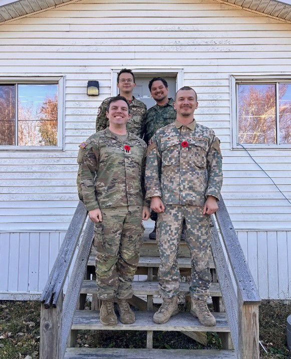 CPT Phil Tonseth, V Corps Office of the Staff Judge
      Advocate national security law attorney, poses while
      at Exercise Northern Spirit. (Photo courtesy of author)